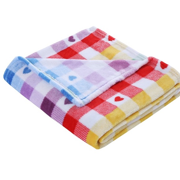 Bundle 2 NWT Valentines Day plush throws - Picture 3 of 11